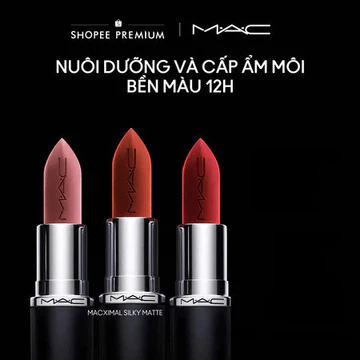 Son thỏi nhung lì MACximal Silky Matte Lipstick | Son thỏi bán chạy, hiệu ứng mịn lì, bền màu suốt 12H