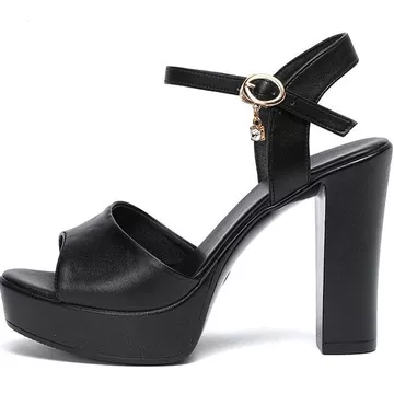 [Sản phẩm mới] Giày sandal cao cấp Giày đi bộ mô hình nữ Giày cao gót đẹp Giày cao gót có khóa gót dày cao [Bán chạy]