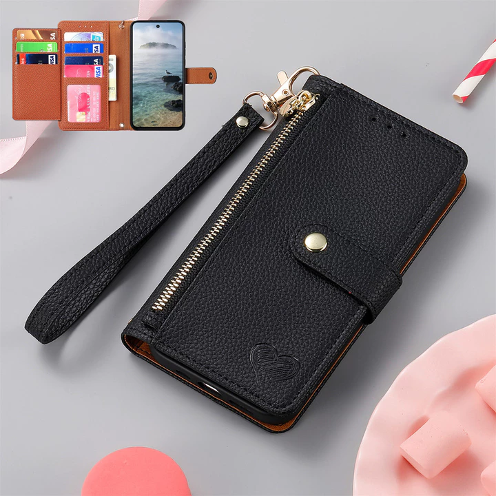 Thích hợp cho Honor 600Lite Vỏ điện thoại Flip Card Leather Case Honor 600 lite Vỏ điện thoại da Dây đeo cổ tay rfid Hộp đựng thẻ điện thoại Vỏ điện thoại Vỏ điện thoại tình yêu