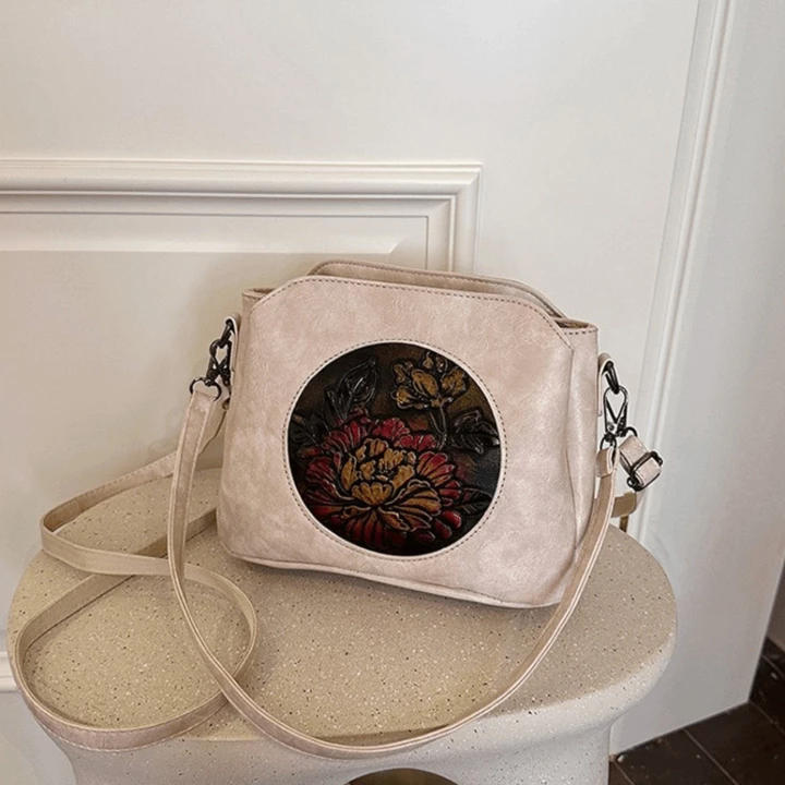 Women's Vintage PU Leather Crossbody Bag – 5