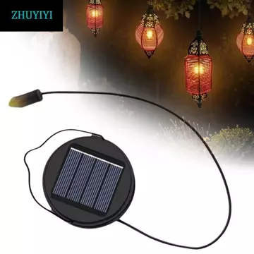Đèn thay thế đèn năng lượng mặt trời ZHUYIYI, Đèn treo đèn LED năng lượng mặt trời chạy bằng năng lượng mặt trời DIY, Đèn chiếu sáng ngoài trời màu đen chống nước trắng Đèn trang trí năng lượng mặt tr