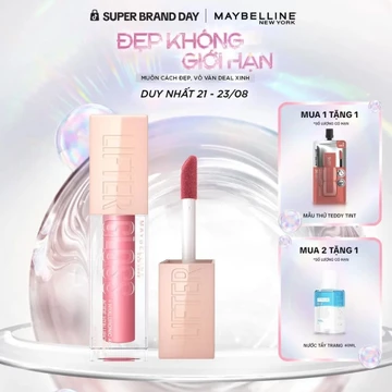 [Mua hai tặng một] Maybelline New York Series, Chứa Hyaluronic Acid Son bóng nâng cao môi, 5.4ml.