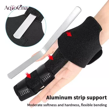 AqToCna Có Thể Điều Chỉnh Hai Ngón Tay Nẹp Kích Hoạt Ngón Tay Nẹp Thẳng Gãy Ngón Tay Cái Nẹp Ngón Tay Cái Nẹp Ngón Tay Tenosynovitis Hỗ Trợ Corrector AqToCna