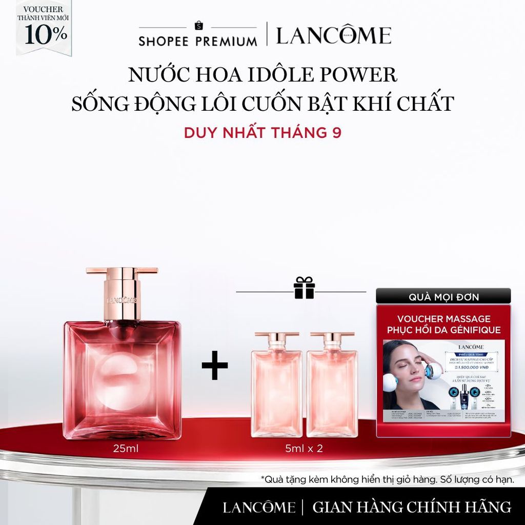 [VOUCHER 20%] Nước Hoa Lancome Idole Power 25ml Sống Động Lôi Cuốn Bật Khí Chất