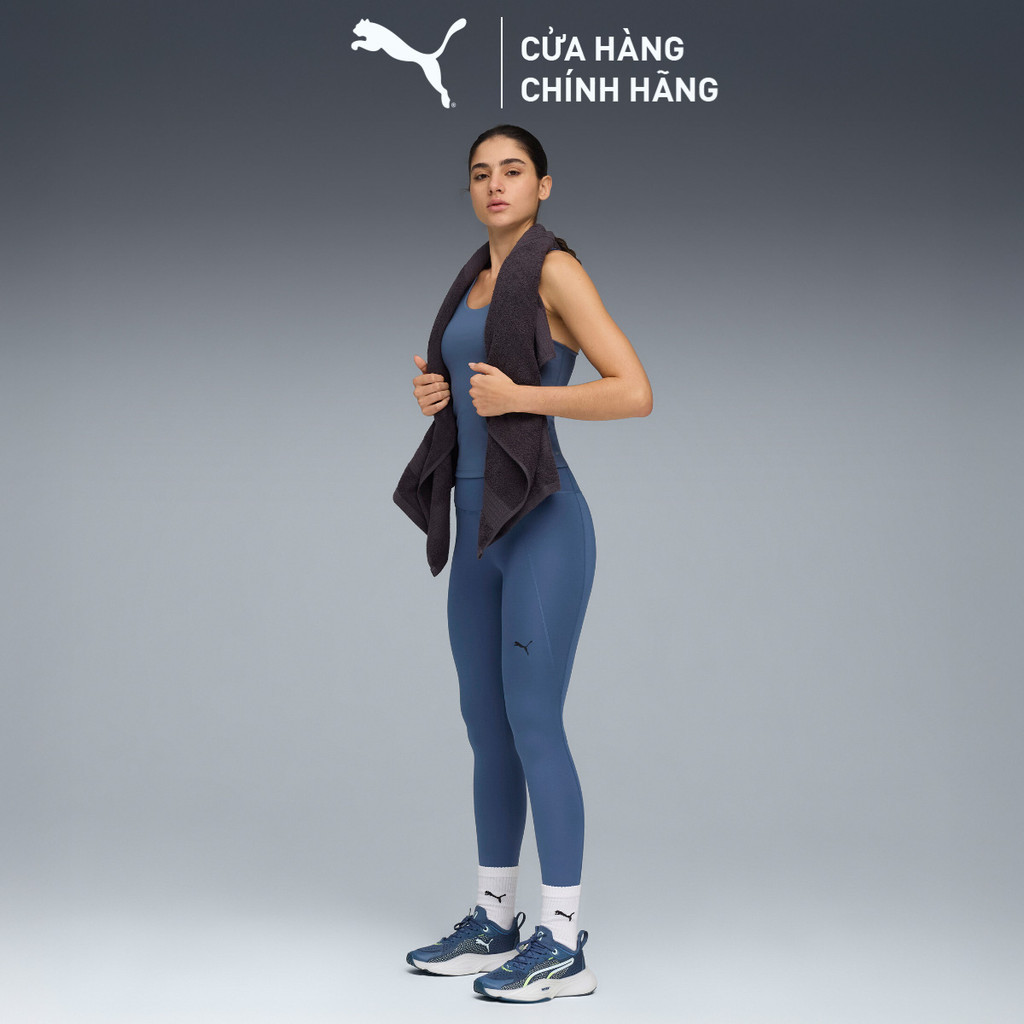 Quần Dài Tập Luyện PUMA Nữ W TAD ESSENTIAL TIGHT HW FL Dark Indigo Màu Xanh