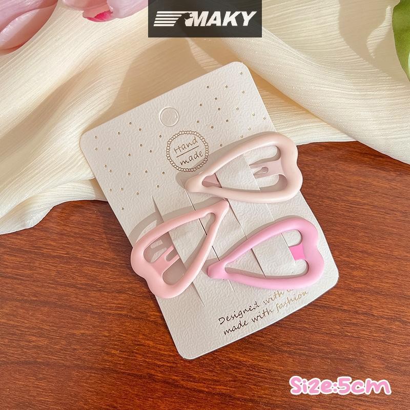 Newwellknownepic 3 Cái / bộ Kẹp Tóc Cho Nữ Cô Gái Ngôi Sao BB Kẹp Tóc Pin Phong Cách Hàn Quốc Mờ Màu Hồng Chụp Đồ Trang Trí Phụ Kiện VN
