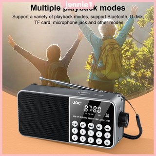 Máy nghe nhạc phát sóng Đài phát thanh không dây tương thích Bluetooth Máy nghe nhạc MP3 không dây Màn hình kỹ thuật số Máy nghe nhạc MP3 âm thanh nổi cho cơn bão khẩn cấp [jennie1.vn]