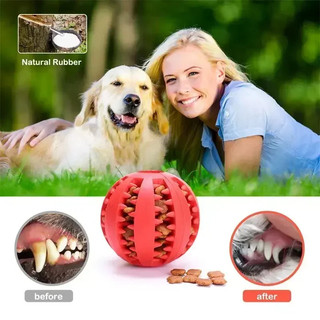Bóng đồ chơi chó cao su chống nhai được nâng cấp! Độ bền cao cho người nhai hung hãn, Điều trị làm sạch nha khoa mọc răng Phân phối đồ chơi thú cưng tương tác, Đồ chơi cho chó an toàn không độc hại cho mọi Bree