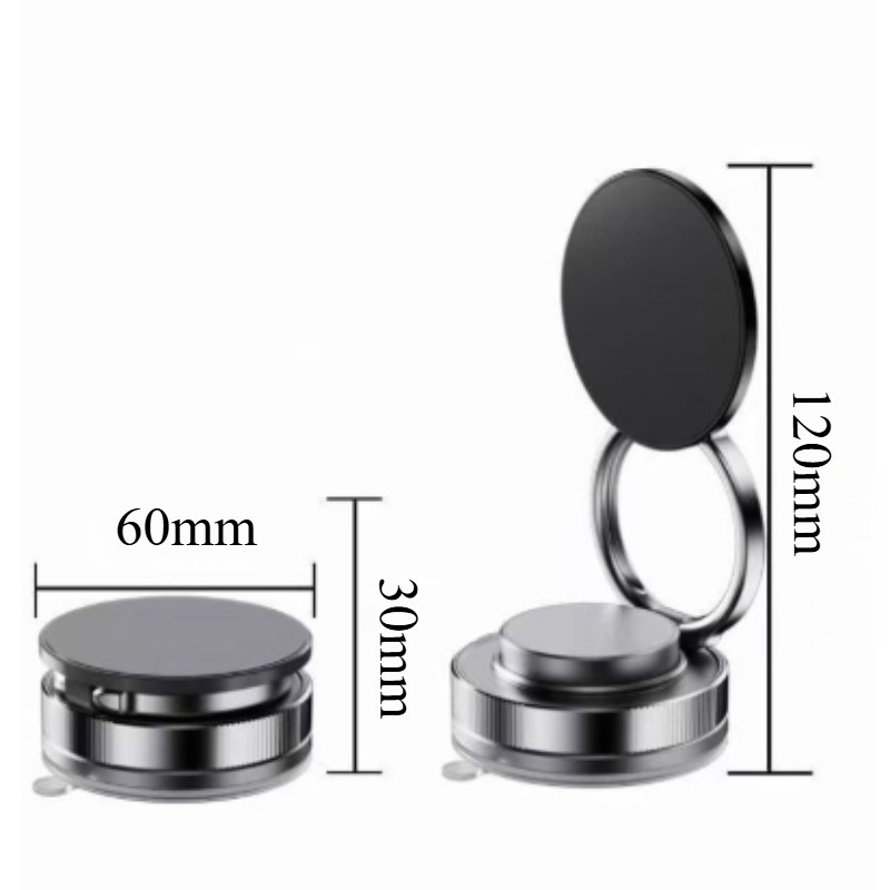 Giá đỡ điện thoại ô tô hút chân không từ tính xoay 360 °,Có thể điều chỉnh linh hoạt
