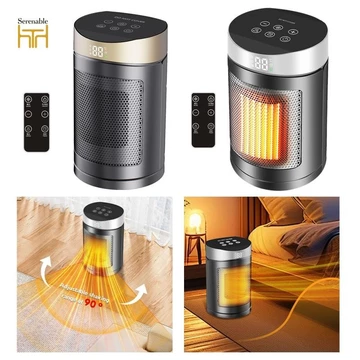 Máy sưởi không gian Máy sưởi điện có hẹn giờ với chế độ sưởi ấm và quạt PTC Màn hình LED sưởi nhanh có thể điều chỉnh cho phòng ngủ văn phòng