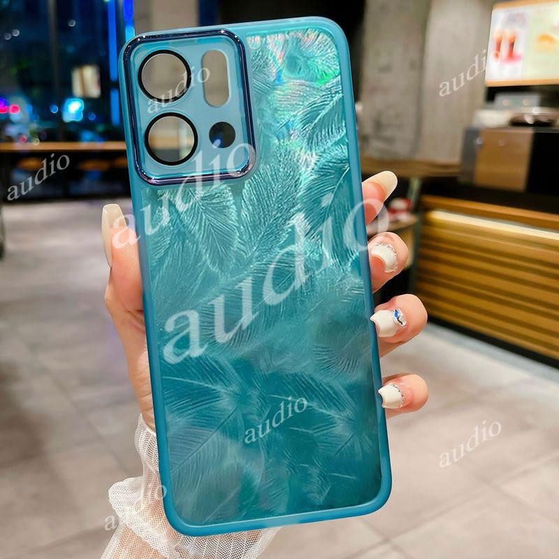 Ốp điện thoại lấp lánh lông vũ bằng Laser OPPO Find X9 Pro 5G cho Oppo Find X9 Pro X9Pro 5G 2025 với màng bảo vệ ống kính máy ảnh đầy đủ Vỏ trong suốt cho Ốp lưng OPPO FindX9 Pro 5G