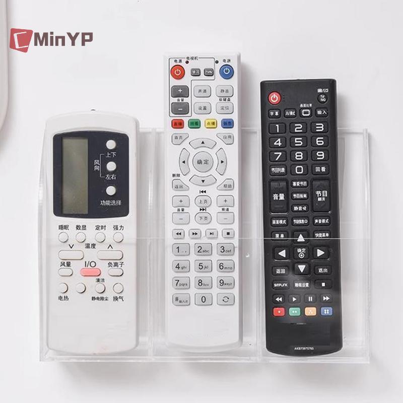 CMinYP Acrylic TV Điều Hòa Điều Khiển Từ Xa Giá Đỡ 1 / 4 Ốp Lưng Treo Tường Hộp Bảo Quản Cho Gia Đình Vinh Quang