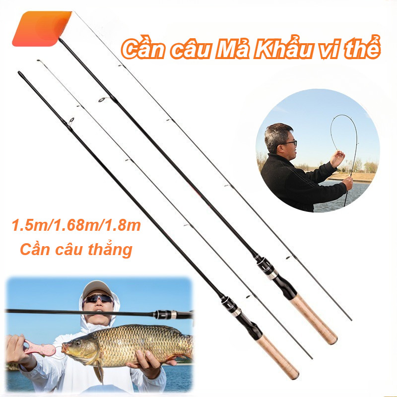 Cần câu thẳng sợi thủy tinh,Cần câu lure máy ngang,độ cứng UL