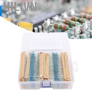 Hilivn Bộ điện trở màng kim loại cho linh kiện điện tử 2600PCS 1/4W ĐIỆN TRỞ Độ bền cao và thiết thực
