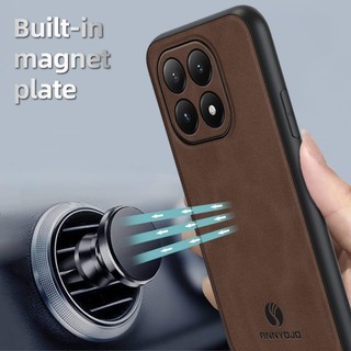 Ốp điện thoại Trơn Mờ Cho Xiaomi 15T 15T Pro Ốp điện thoại Tích Hợp Nam Châm Tấm Da PU Cứng Ốp điện thoại Mờ Cho Xiaomi 15T Pro