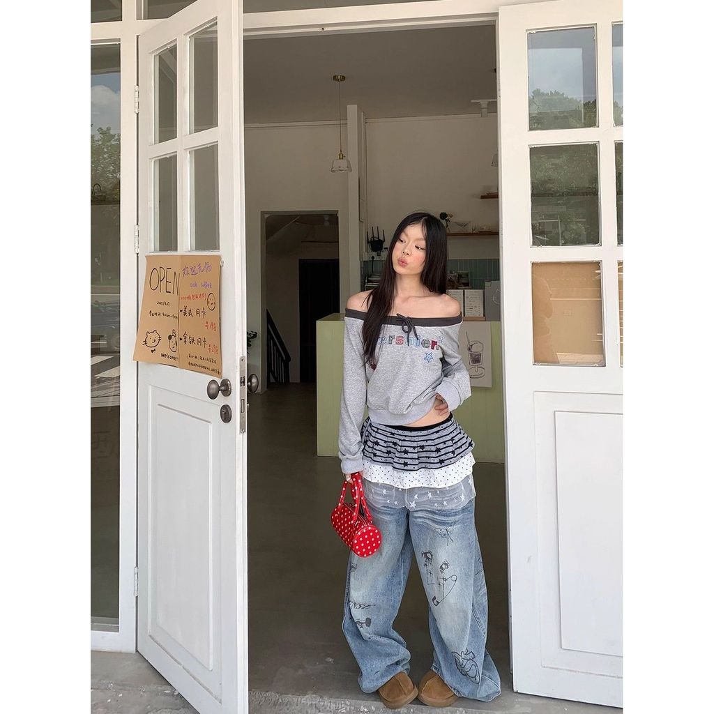 Milyfashion Váy Ngắn Retro Thiết Kế Ngôi Sao, Phù Hợp Mùa Thu Đông