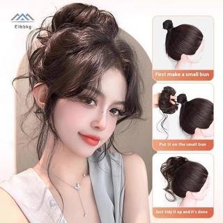 Dây buộc tóc ELBBKG và Bộ tóc giả lông xù thấp, Phụ kiện tóc cho nữ