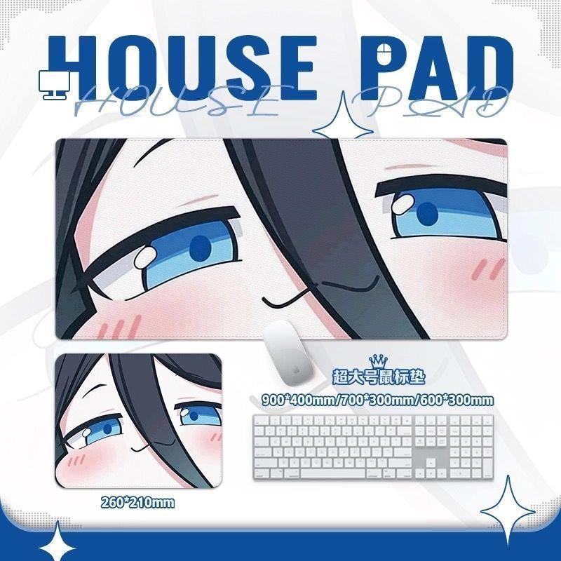 Tấm lót chuột Chibi Blue Archive - Thảm để bàn phiên bản Arona & Plana Q, Đế chống trượt dày 3mm
