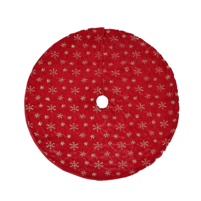 SHI Nhung Vải Cây Giáng Sinh Váy Bông Tuyết In 90cm 35Inch Máy Có Thể Giặt Cho Gia Đình Ngày Lễ Trang Trí Lễ Hội