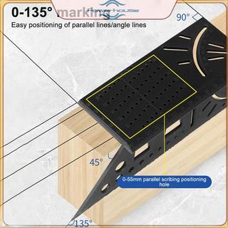 Điện Đa Năng Định Vị Thợ Mộc Thước Góc 3D Miter Dụng Cụ Đo Góc Đục Lỗ Định Vị Thước 45 Đường 90 Độ Thước.