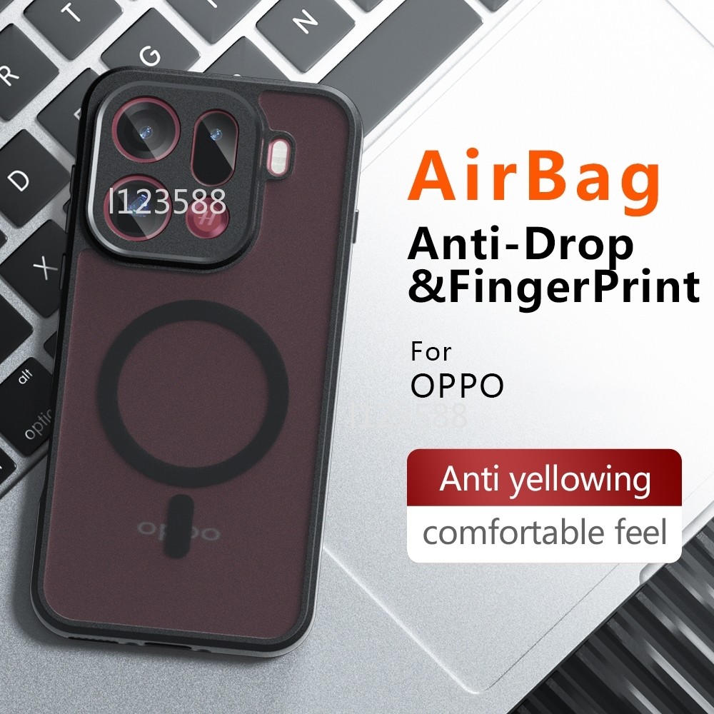 Dành Cho FindX9 5G Chống Rơi TPU PC Ốp Lưng Từ Tính HD Trong Suốt Chống Sốc Acrylic Matte PC Dành Cho OPPO Find X9 Pro X9Pro FindX9Pro 5G 2025