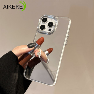 Ốp Điện Thoại Gương Bạc Mạ Cho Honor X9 X9A X9B X9C X9D Smart X8 X8A X8B X7A X7B X7C X7D X6 X6A X6B X6C X5 X5B Plus Magic 7 6 5 4 Pro Lite Vỏ Khung Kim Cương Lấp Lánh
