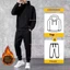 Bộ Áo hoodie và quần thể thao nam, ấm áp cho mùa thu đông năm 2022