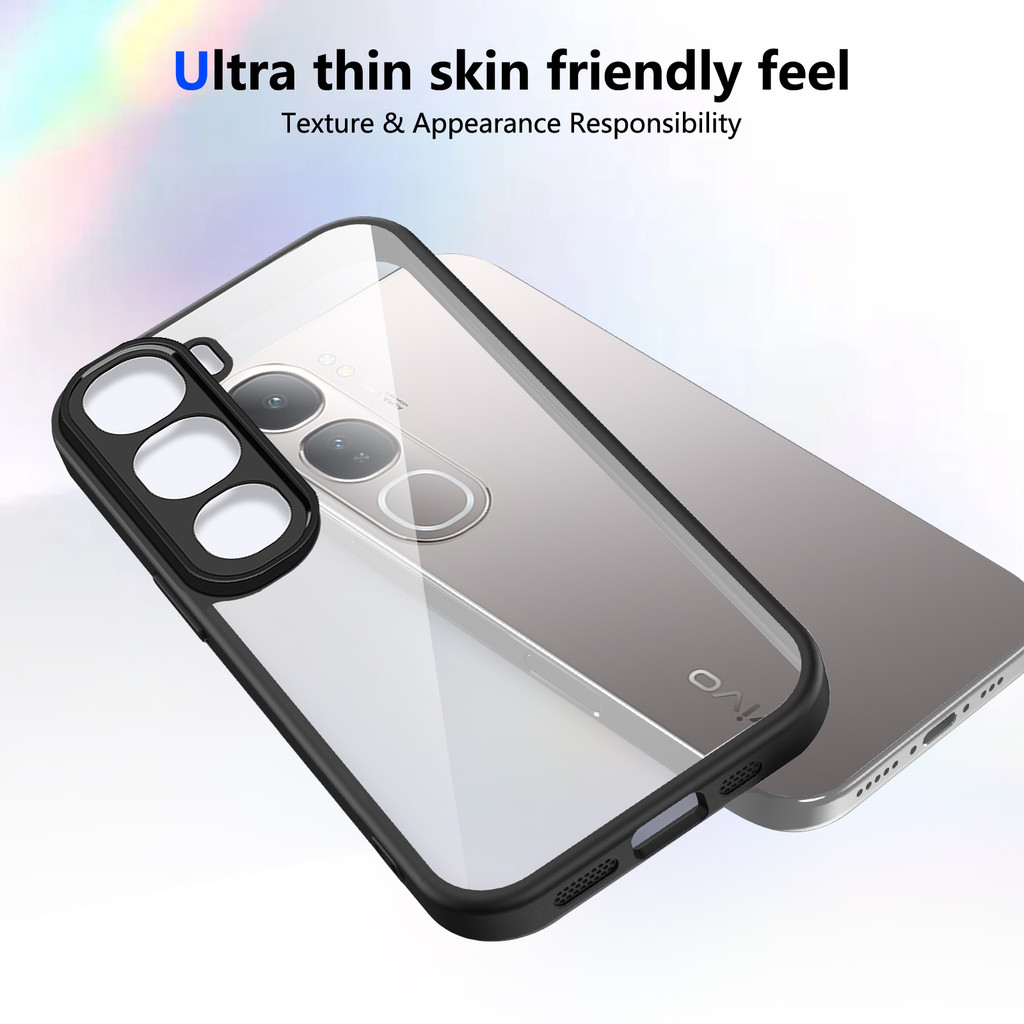 Ốp lưng Vivo V40 Lite Vỏ trong suốt mờ thời trang cho Vivo V40 Lite Vỏ điện thoại