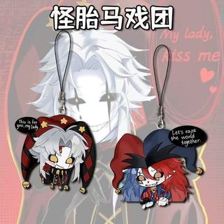 ‌Móc khóa Anime Pierrot Harlequin ‌‌The Freak Circus Nam Móc Chìa Khóa Cho Nữ Hoạt Hình Vui Nhộn Hình Acrylic Móc Khóa Mặt Dây Chuyền Quà Tặng