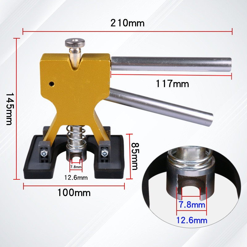 Dụng Cụ Sửa Chữa Vết Lõm Xe Hơi Mới, dụng cụ kéo vết lõm,Với 14 miếng đệm