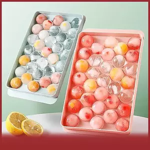 Cod 3D Kim Cương Ice Cube Khay Với Nắp Hình Cầu Bóng Nhà Sản Xuất Nhà Bếp Khuôn