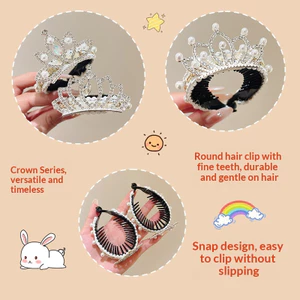 Kẹp Tóc Vương Miện Lấp Lánh Cho Trẻ Em Tiệc Công Chúa Quà Tặng Sinh Nhật Thanh Lịch Thiết Kế Ngôi Sao Băng Đô