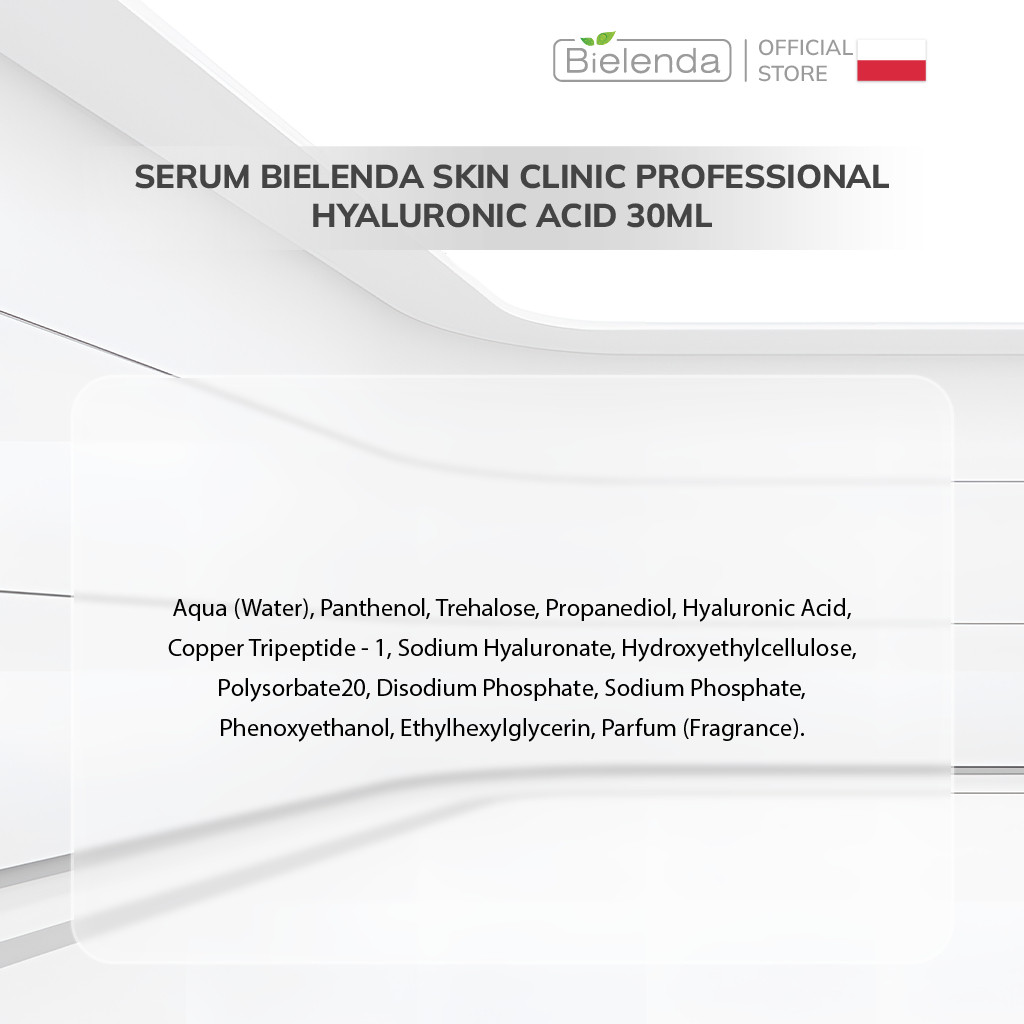 Serum Bielenda Skin Clinic Professional Hyaluronic Acid cấp nước, dưỡng ẩm, làm da căng bóng 30ml