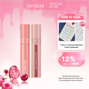 COMBO 2 Son Tint lì cho môi căng mọng Hàn Quốc Romand Juicy Lasting Tint 5.5g