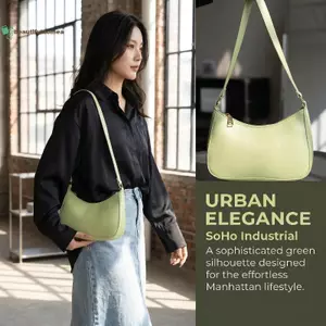 BeautifulHomeA Da PU Nữ Retro Túi Đeo Vai Màu Trơn Thanh Lịch Nách Túi Xách Cho Cuộc Họp Kinh Doanh VN