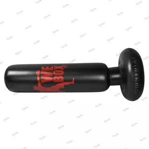 Túi đục lỗ bơm hơi PYCOU, Túi đấm bốc độc lập PVC, Dễ sử dụng Đế ổn định Chống sốc Bơm hơi đứng đấm sau Kick Training