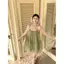 Đầm đeo nơ nữ mùa hè Váy Pettiskirt kiểu Pháp Váy gạc dáng rộng Váy chữ a phù hợp