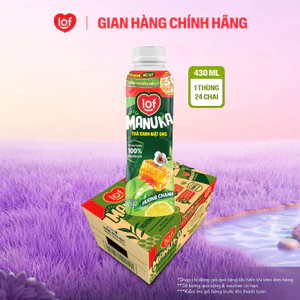 Trà xanh mật ong LOF Manuka thùng 24 chai x 430ml chọn vị
