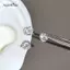 AqToCna 1 Đôi Bông Tai Hợp Thời Trang Trang Sức Bạc Tròn Zircon Bông Tai Nữ Ngăn Ngừa Dị Ứng Dự Tiệc Phụ Kiện Quà Tặng AqToCna