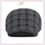 JRP Sọc Lưới Mũ Nồi Nam Nữ Kẻ Sọc Tấm Che Dubill Xương Cá Flat Cap JRP