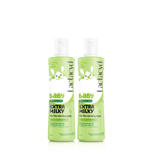 Bộ 2 chai Sữa Tắm Gội Trẻ Em Lactacyd Milky Bảo Vệ, Nuôi Dưỡng Da và Tóc Bé 250ml/chai