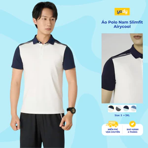 Áo Polo Nam Yody Ponte Roma phối màu vai trẻ trung mềm mại thoáng mát BST 2025 MAPO25S039