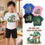Áo cộc tay bé trai khủng long họa tiết mềm mịn Cho bé 2-12 tuổi