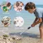 Jfory Sand Sift Rake Thép không gỉ Sea Food Catcher Cầm tay Răng Sifter 1pc