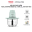 Máy xay thực phẩm Tefal Choppeo MB603166 2L - Công suất 500W - Cối thủy tinh - Bảo Hành 24 Tháng