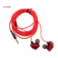< CarFashion > Tai nghe có dây Cáp dài âm thanh nổi HiFi cắm 35mm Tai nghe giám sát tai nghe để phát sóng trực tiếp