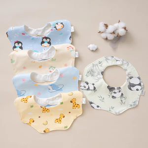 Chống Thấm Nước Nhổ Nguyên Chất Yếm Cotton Cho Bé Khăn Chống Thấm Nước Sơ Sinh Nam Nữ Nước Bọt Ăn Siêu Lớn Yếm Sữa