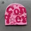 Vintage Y2K Len Acrylic Mũ Dệt Kim Nữ Beanie Mùa Đông Ấm Bò Bông Tai Kẹp Hip Hop Thường Ngày Skullies Mũ Ngoài Trời EMKK