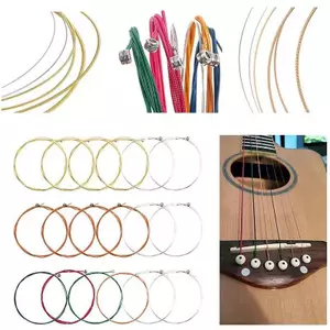 Ziyulinyuk 48 Cái / bộ Bộ Phụ Kiện Đàn Guitar Acoustic Dây Capo Pis Winder Chân Cầu Yên Xe Bộ Chăm Sóc Đàn Guitar Tất Cả Trong Một Dành Cho Người Mới Bắt Đầu VN