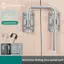 GE Thép không gỉ 90 độ 180 độ Punch Free Door Chốt chống trộm Bule cho cửa hàng văn phòng An ninh Lo VN